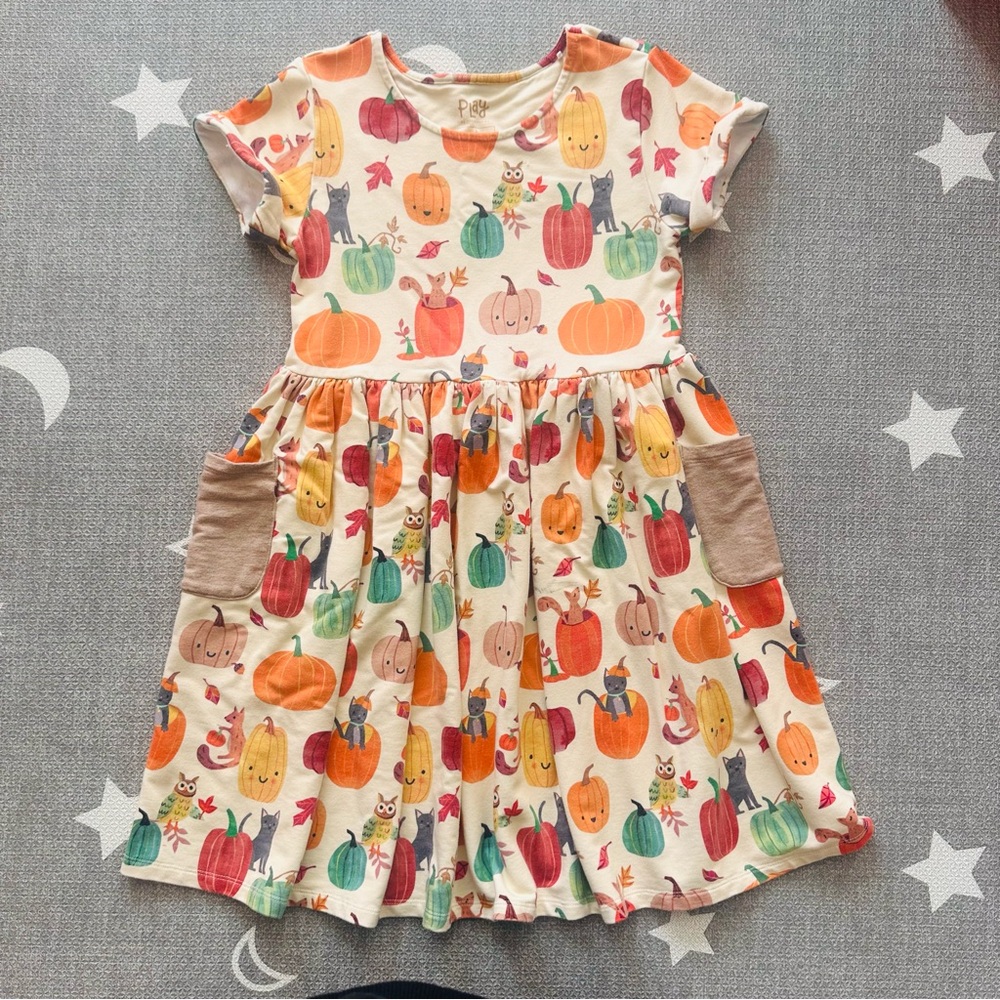 Little Sleepies Pumpkin Pals Pocket Dress